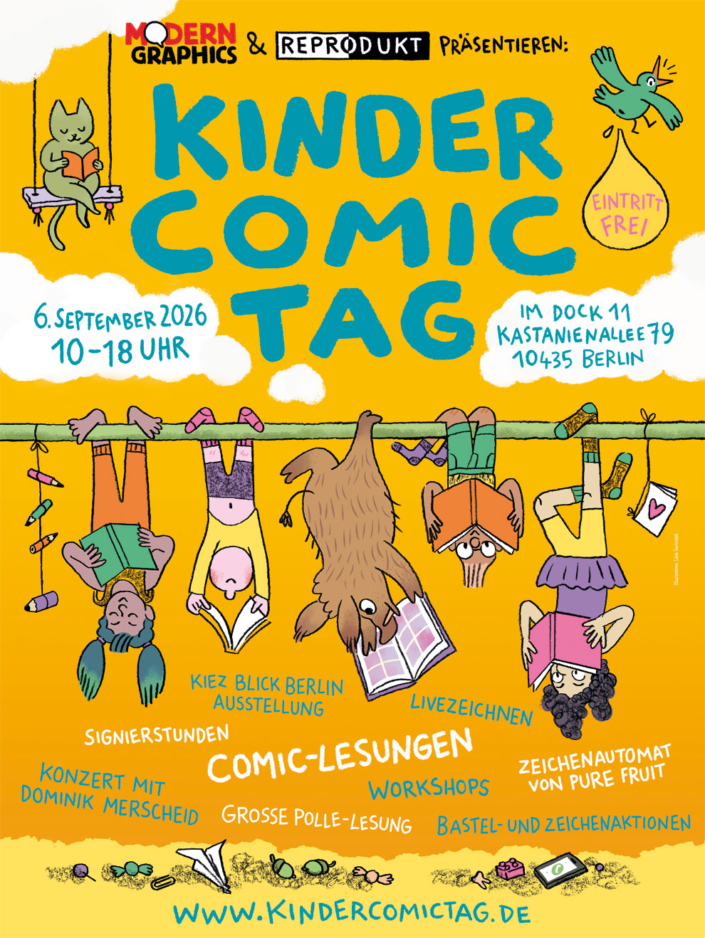 Kinder Comic Tag am 14.09.25. Modern Graphics, Kastanienallee 79, 10435 Berlin